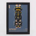 Wall Display For LEGO® APXGP Team Race Car from F1® The Movie - 77252