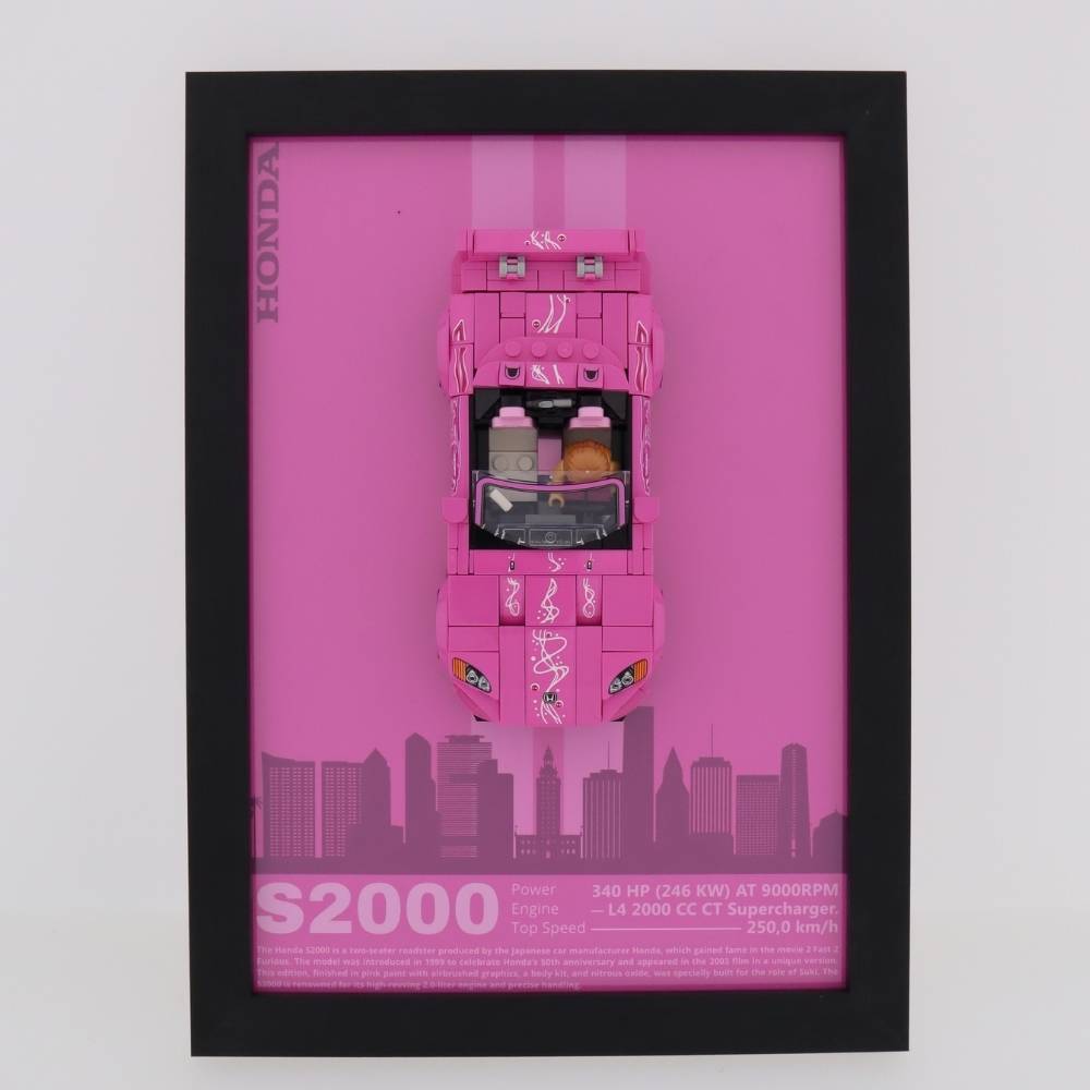 Wand Display Voor LEGO® 2 Fast 2 Furious Honda S2000 - 77241