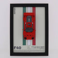 Wand Display Voor LEGO® Ferrari F40 Supercar - 76934