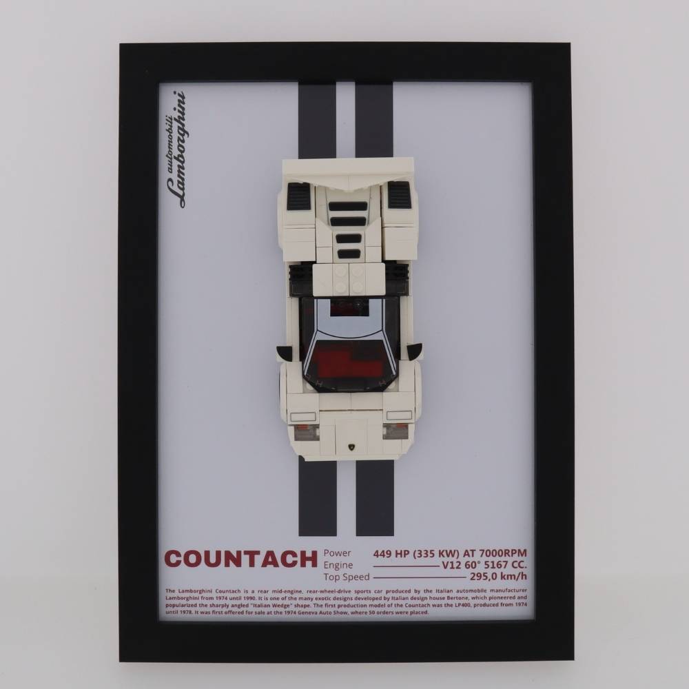 Wand Display Voor LEGO® Lamborghini Countach - 76908