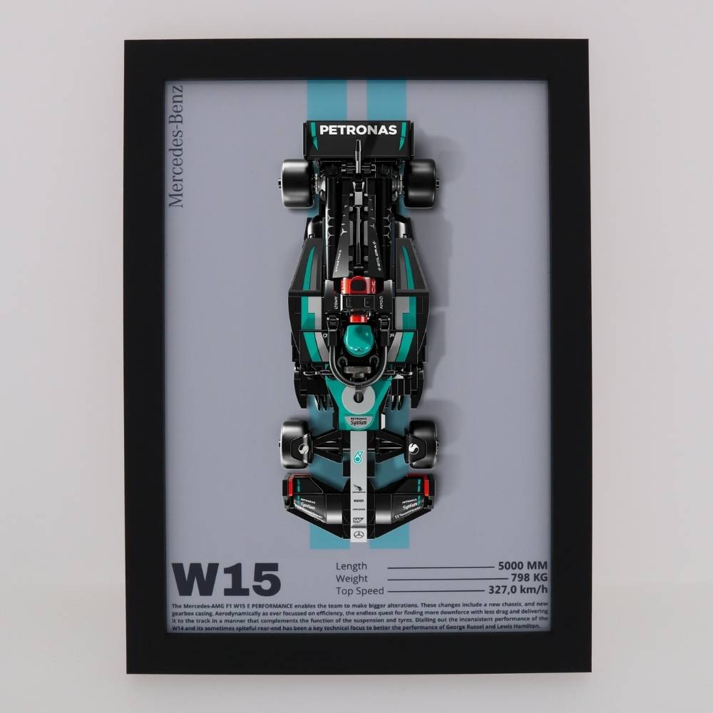 Wand Display Voor LEGO® Mercedes-AMG F1® W15 racewagen - 77244