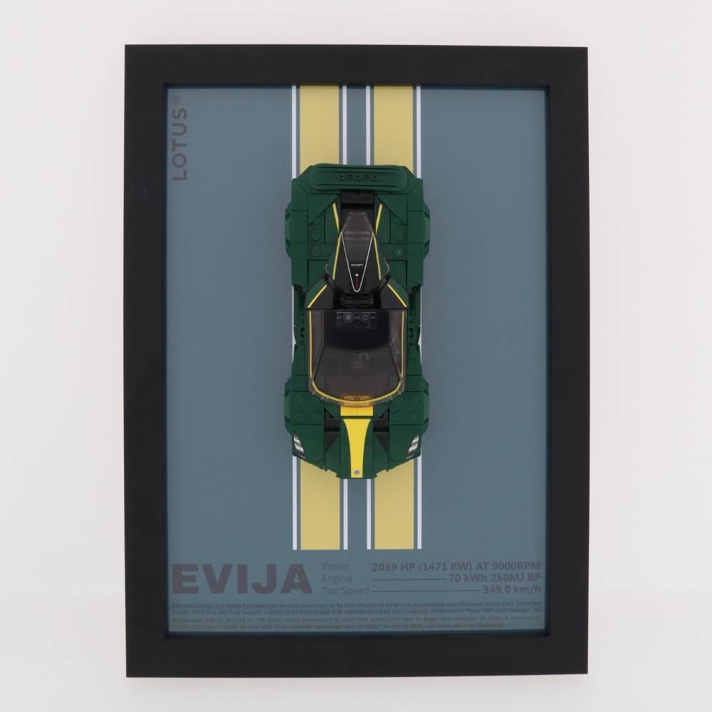 Wand Display Voor LEGO® Lotus Evija - 76907