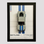 Wand Display Voor LEGO® 2 Fast 2 Furious Nissan Skyline GT-R (R34) - 76917