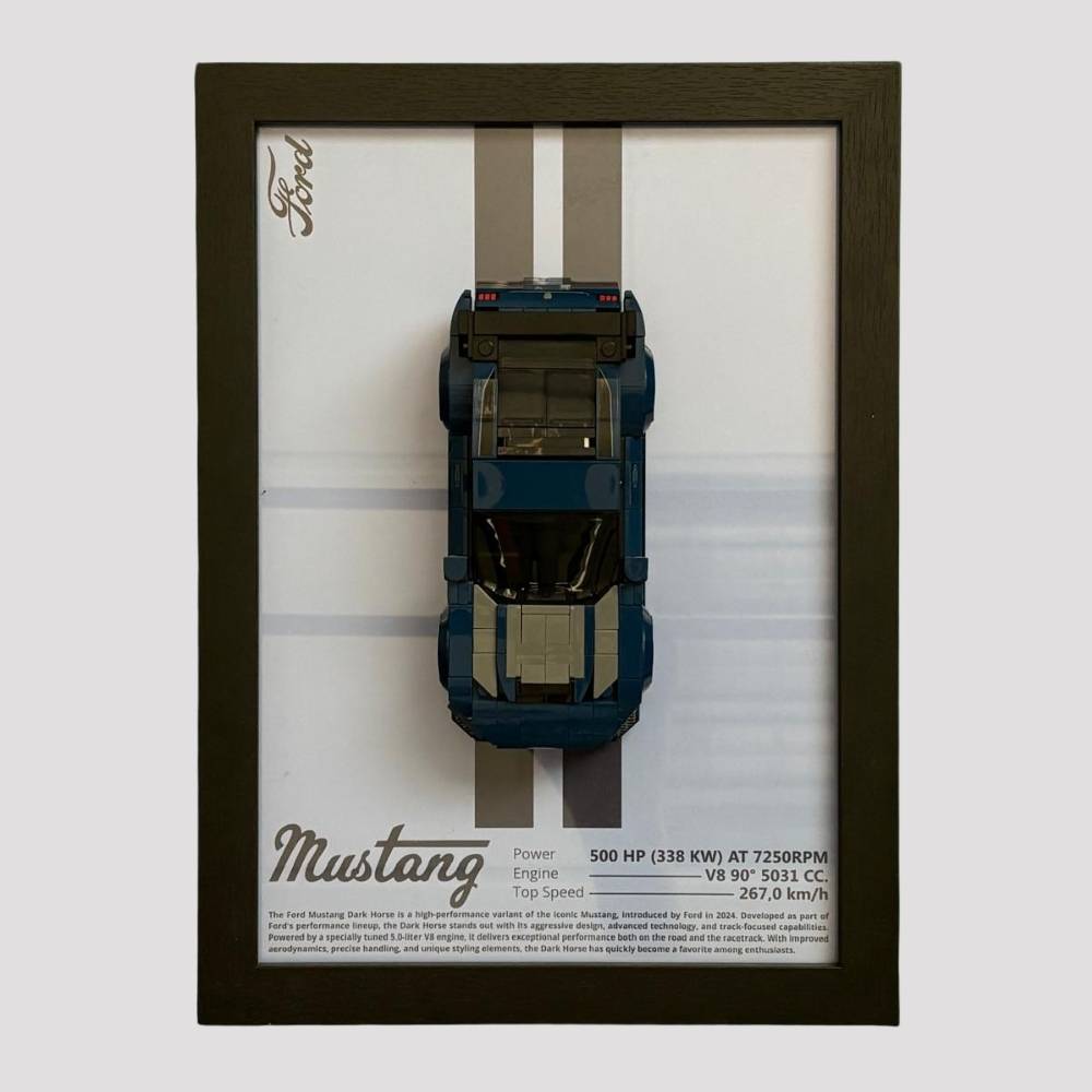 Wand Display Voor LEGO® Ford Mustang Dark Horse Sports Car - 76920