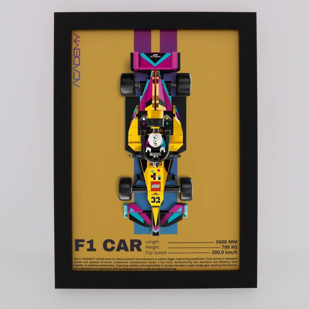 Wand Display Voor LEGO® F1 ACADEMY™ LEGO® racewagen - 77258