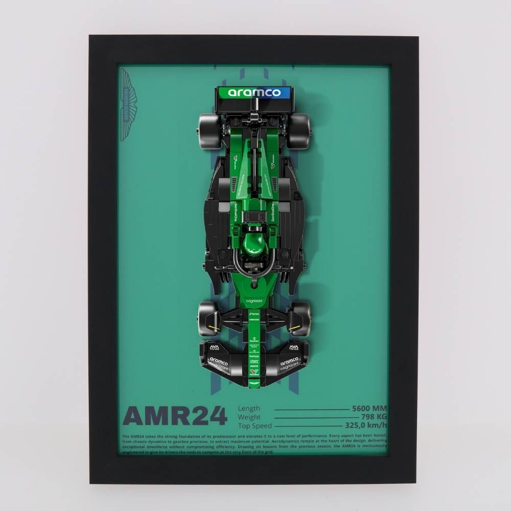 Wand Display Voor LEGO® Aston Martin Aramco F1® AMR24 racewagen - 77245