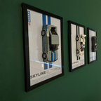 Wand Display Voor LEGO® 2 Fast 2 Furious Nissan Skyline GT-R (R34) - 76917