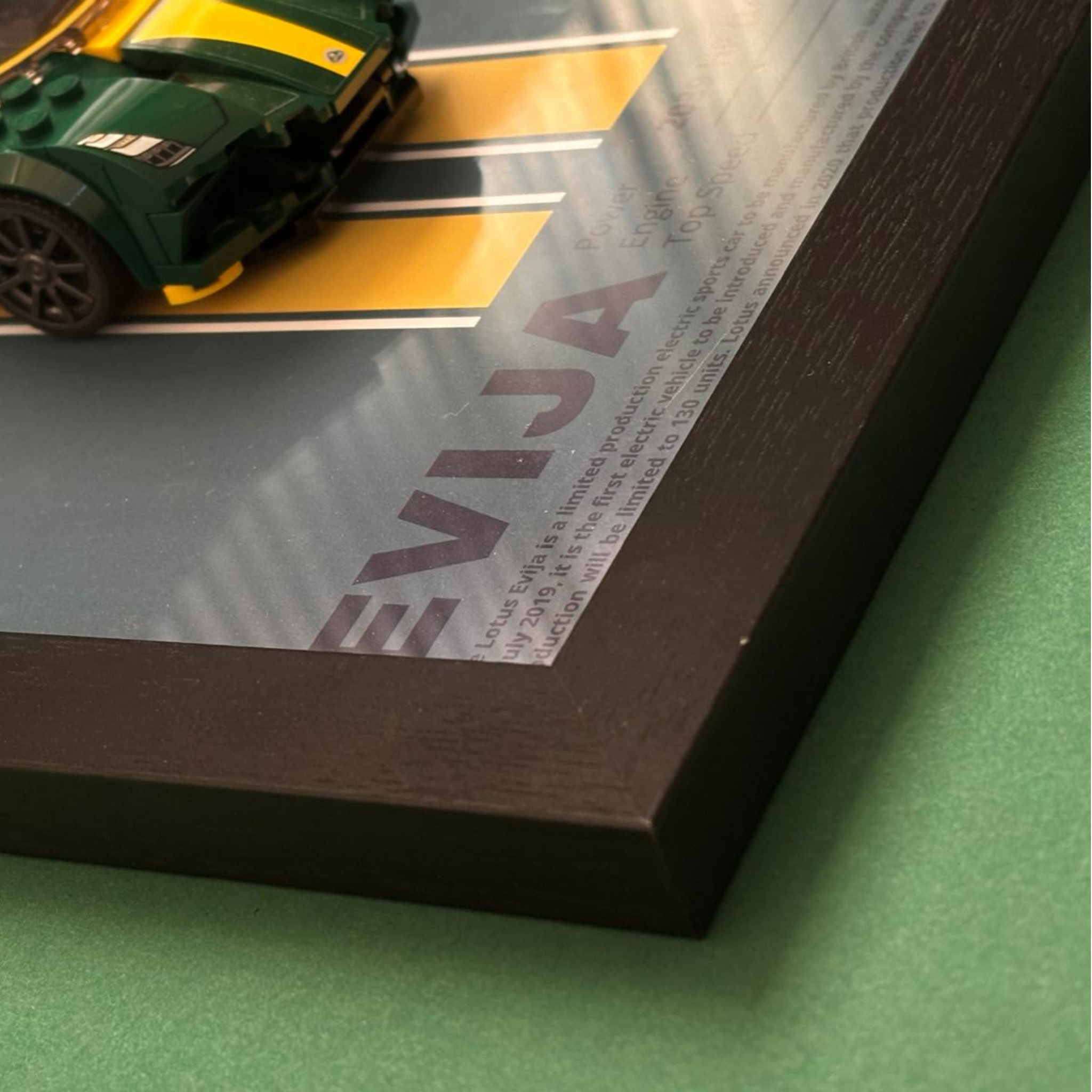 Wand Display Voor LEGO® Lotus Evija - 76907