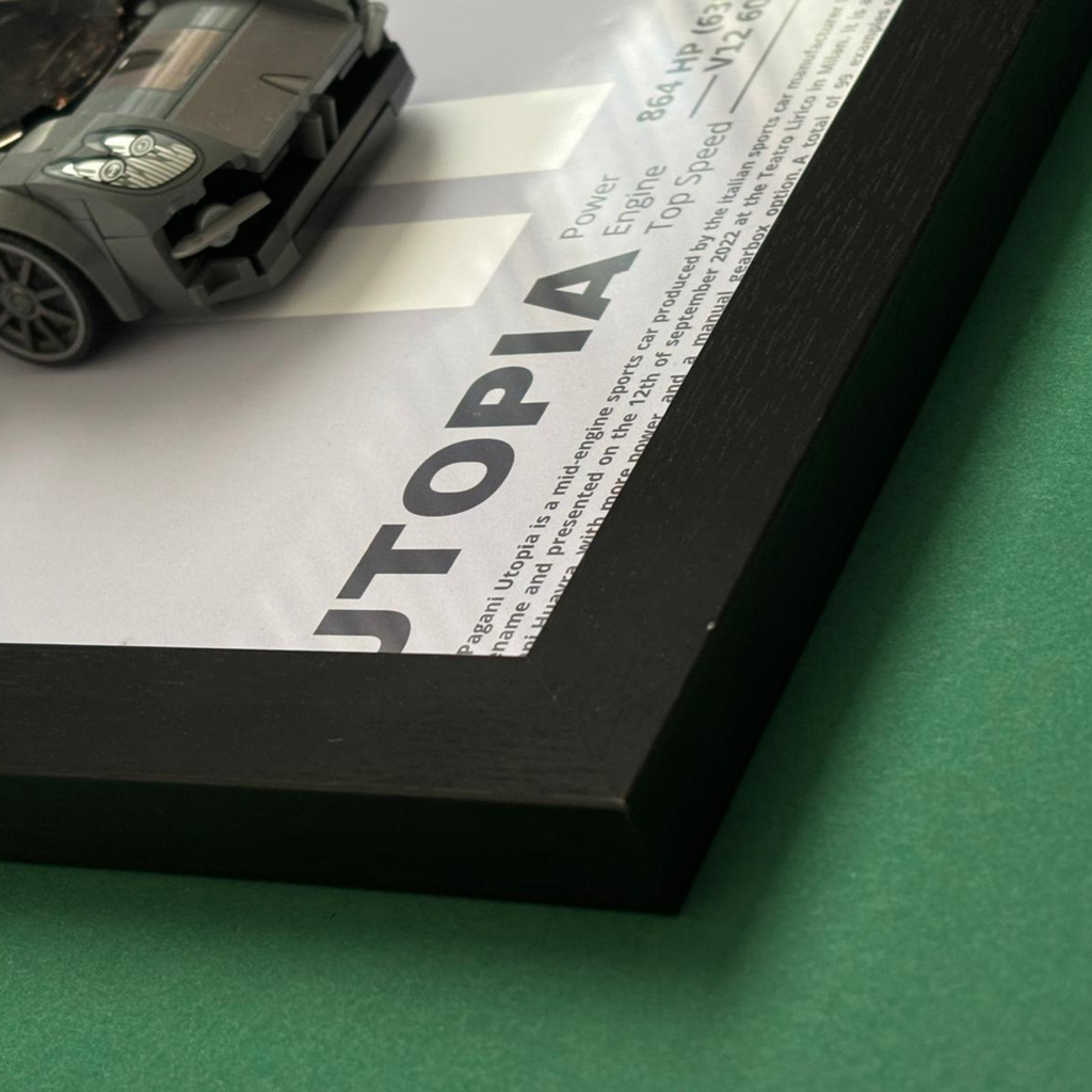 Wand Display Voor LEGO® Pagani Utopia - 76915