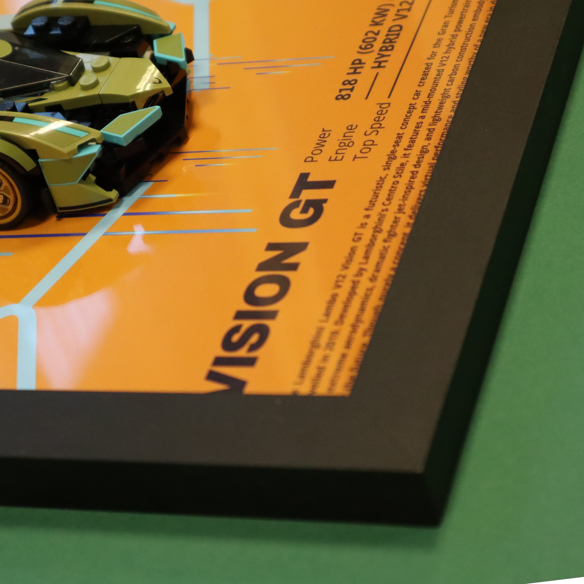 Wand Display Voor LEGO® Lamborghini Lambo Vision GT Supercar - 76923